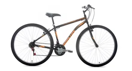 Bicicleta Aro 29 Houston Mirage 21 Marchas com Freio V-Brake - Preta/Laranja