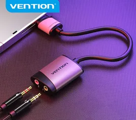 (Novos Usuários) Placa de som USB Vention | R$0,06