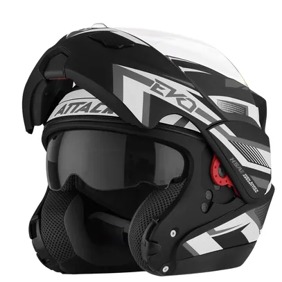 Capacete Attack Evo Fosco COR/PRETO - CINZA