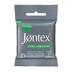 [Prime] Preservativo Camisinha Jontex Extra Lubrificado - 3 Unidades