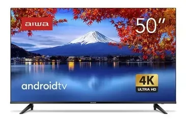 Smart Tv Aiwa 50  Android 4k Hdr10 Dolby Aws-tv-50-bl-02-a