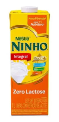 Leite Integral Ninho Zero Lactose Caixa Com 12 Unid. 1L | R$ 55