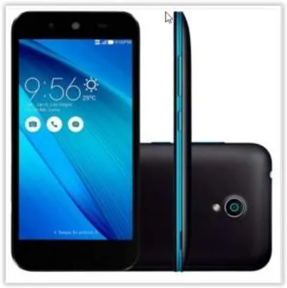 [Kabum] Smartphone Asus Zenfone Live TV G500TG-1A002BR, Quad Core, Android 5, Tela 5´, 16GB, 8MP, 3G, Dual Chip, Desbloqueado - Preto/Azul por R$ 699