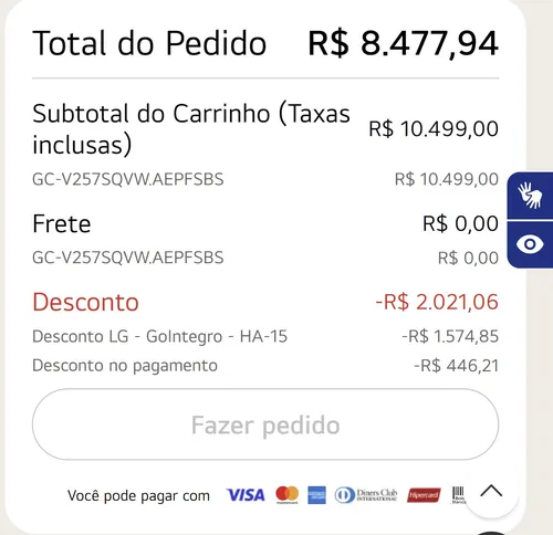 Imagem na descrição da promoção