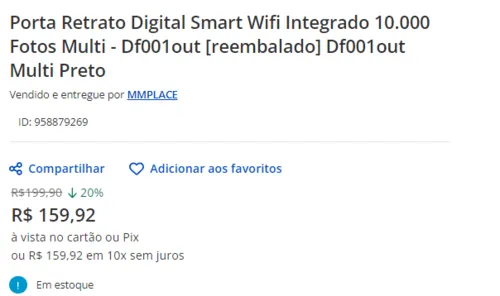 Imagem na descrição da promoção