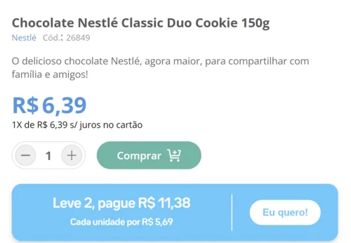 Imagem na descrição da promoção