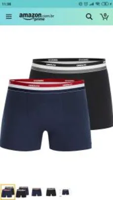 [Prime] Kit Com 2 Cuecas Boxer Algodão, Duomo, Masculino - R$25