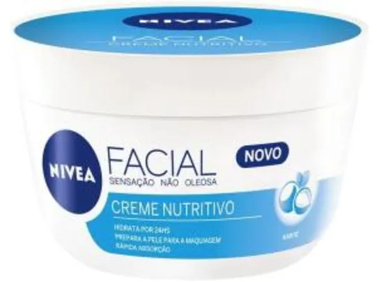 Creme Hidratante Facial Nutritivo 100g - Nivea | R$ 18