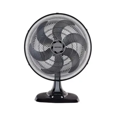 Ventilador de Mesa Ventisol 50cm Turbo 6, 3 Velocidades, 6 Pás, Preto