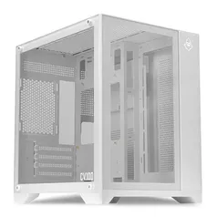 Gabinete Gamer Mancer CV100, Mid-Tower, Lateral De Vidro, Branco, MCR-CV100-WH