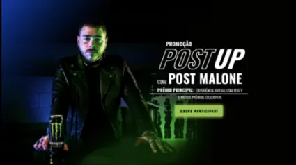 Promoção POST UP com Post Malone 