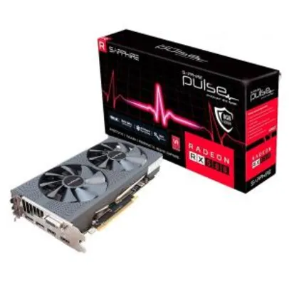 Sapphire Pulse AMD RX 580, 8GB - r$ 1.250