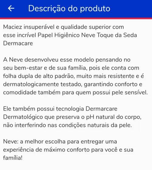 Imagem na descrição da promoção