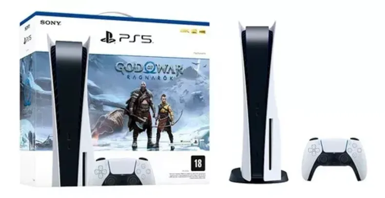 Console Playstation 5 God Of War Ragnarok midia fisica