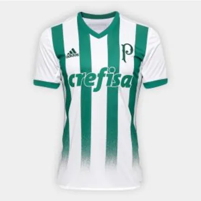 Camisa Palmeiras II 17/18 s/nº Torcedor Adidas Masculina - Branco e Verde