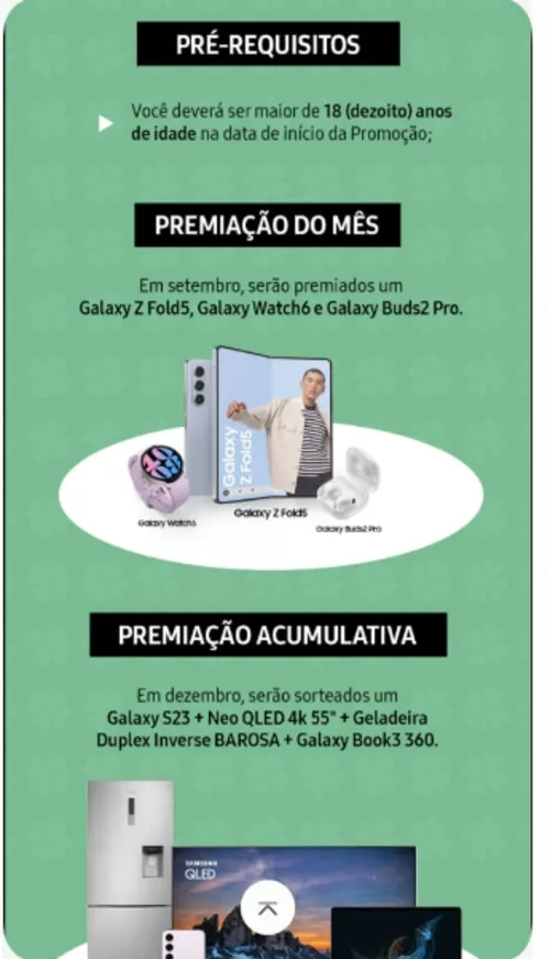 Imagem na descrição da promoção