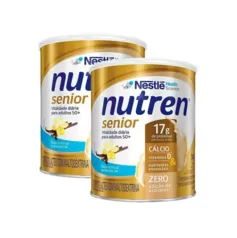 Kit 2 Nutren Senior Baunilha Suplemento Alimentar 740g