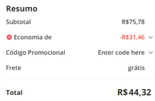 Imagem na descrição da promoção