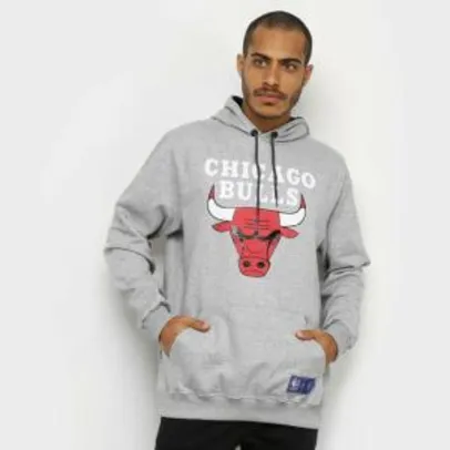 Moletom NBA Chicago Bulls Canguru Masculino | R$100