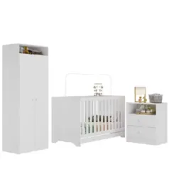  Quarto Infantil Completo Encanto Multimóveis Branco