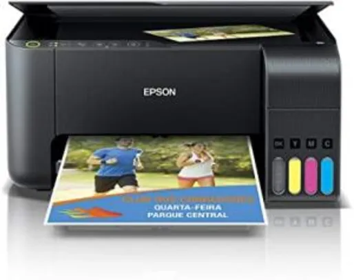 Multifuncional Epson EcoTank L3150 - Tanque de Tinta Colorida, Wi-Fi Direct, USB, Bivolt esta com 18% de desconto!
