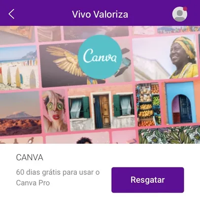 Canva Pro 60 dias grátis com Vivo Valoriza