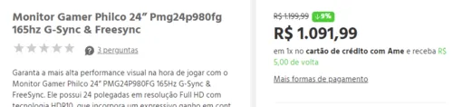 Imagem na descrição da promoção