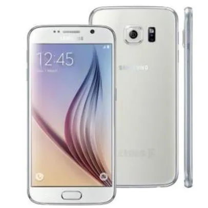 [EXTRA] Smartphone Samsung Galaxy S6 SM-G920I Branco com Tela 5.1", Android 5.0, 4G, Câmera 16MP e Processador Octa-Core - R$1999,00