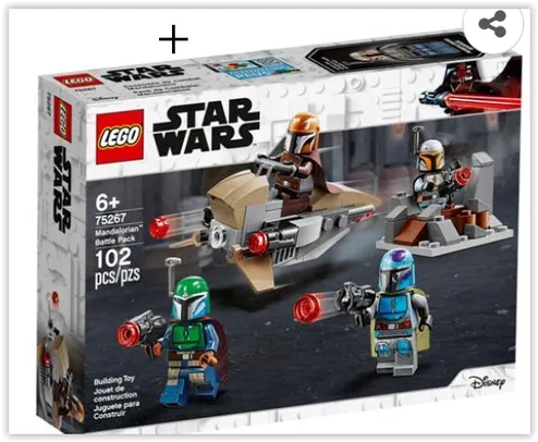 LEGO Star Wars Pack de Batalha Mandalorian 75267 – 102 Peças | R$ 79