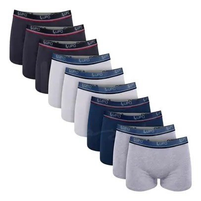 Kit 10 Cuecas Boxer Lupo Algodão Masculina Ref 523 Full