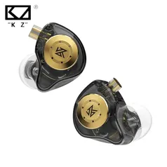 (1a compra) KZ EDX PRO Fones De Ouvido Dinâmicos HIFI Baixo Earbuds No Ear Monitor Esporte Ruído Cancelando Headset