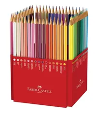 Lápis de Cor 60 cores sextavado 120160G Faber Castel - R$61 [PRIME]