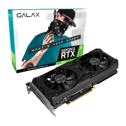 Placa de Video Galax Geforce RTX 3060 1-Click OC, 8GB, GDDR6, 128-Bit, 36NSL8MD6OCC