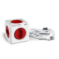 Adaptador Múltiplo Branco/Vermelho Com 5 Tomadas Bivolt - Elg | R$67