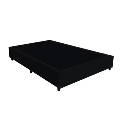 Cama Box Viúva 128 Bello Box - Suede Preto - Preto