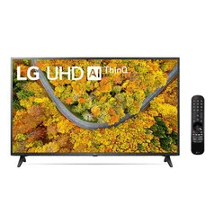 Smart TV 50" LG 4K LED 50UP7550 WiFi, Bluetooth, HDR, Inteligência Artificial ThinQ, Google, Alexa e Smart Magic