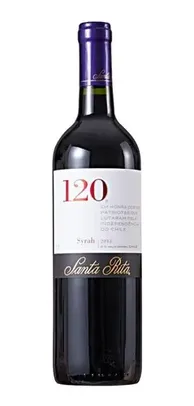 Vinho Chileno Tinto 120 Santa Rita Syrah Garrafa 750ml