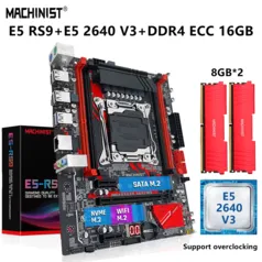  Kit Com Intel Xeon E5 2640 V3 Cpu 16gb (2*8g) Ddr4 Ecc Ram 2133mhz M-atx Nvme M.2 Rs9 - Placas Mãe - AliExpress