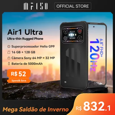 |IIIF150 Ultra Smartphone, FHD, 120Hz, G99, Câmera de 64MP, 8GB + 128GB, Visão Noturna, 6,8"