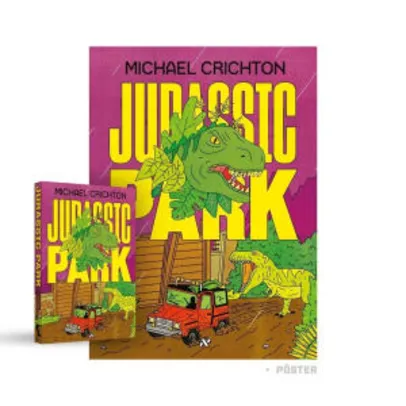 Livro - Jurassic Park + Pôster Exclusivo | R$49