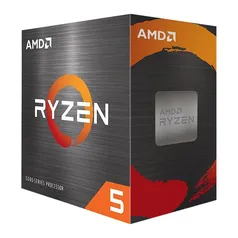 Processador AMD Ryzen 5 5600, 6-Core, 12-Threads, 3.5GHz (4.4GHz Turbo), Cache 35MB, AM4, 100-100000927BOX