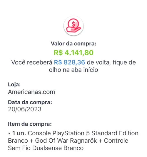 Imagem na descrição da promoção