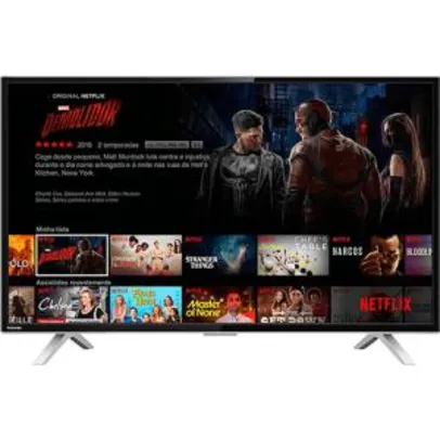 Smart TV LED 40'' Semp Toshiba TCL 40L2600 Full HD com Conversor Digital 3 HDMI 2 USB Wi-Fi 60Hz - Preta por R$ 1200