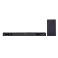 Soundbar LG SQC2, Bluetooth, 300W, Subwoofer Sem Fios, 2.1 Canais, Auto Sound Engine (ASE), Adaptive Sound Control (ASC), Preto - SQC2