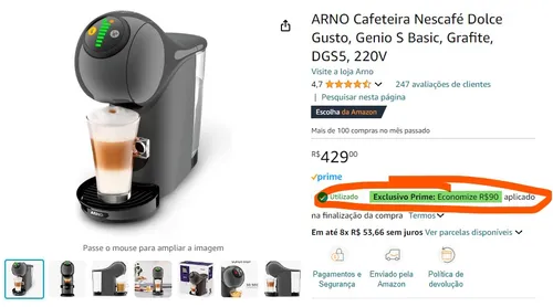 Imagem na descrição da promoção