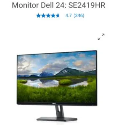 Monitor DELL 24" Full HD, Painel IPS, 60~75Hz, 4ms | R$848
