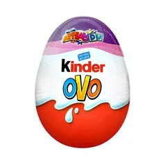 (100% de Cash Voltou)Kinder Ovo Roxo Chocolate Recheio ao Leite 20g 1 Unidade