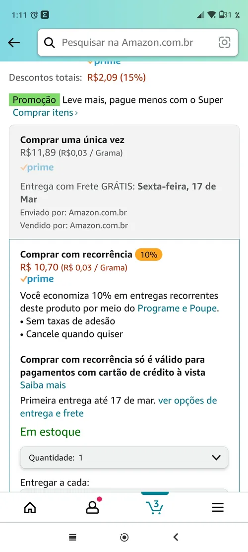 Imagem na descrição da promoção