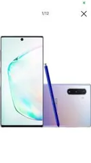 Smartphone Samsung Galaxy Note 10 256GB Dual Chip Android 9.0 6.3" Octa-Core 4G Câmera 12 MP + 16 MP + 12 MP - Prata