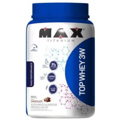 Whey Protein Top Whey 3W Mais Performance 900 g - Max Titanium - Chocolate